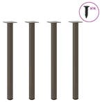 vidaXL Console tafelpoten 4 st 72-74 cm staal naturel, Verzenden, Nieuw