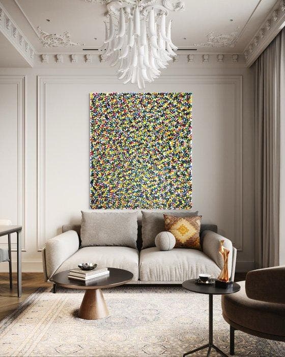 Eren - Dynamic Swirls no.7 - XXL, Antiek en Kunst, Kunst | Schilderijen | Modern
