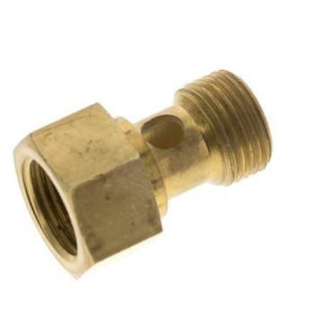 Boulon banjo en laiton à 1 voie avec filetage mâle et, Verzenden