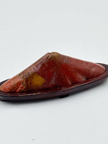 Japanse suiseki Rode Fuji kijksteen – Yojuro Stone met