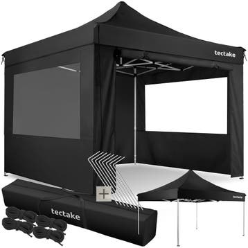 Aluminium opvouwbaar tuinpaviljoen 3 × 3 m met 4 zijwanden, Verzenden