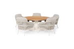Suns Dolce low dining set camel sand met Grado tafel Ø 170, Nieuw
