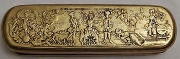 Boîte à tabac - Laiton, Cuivre - Frederik II 7 years war,