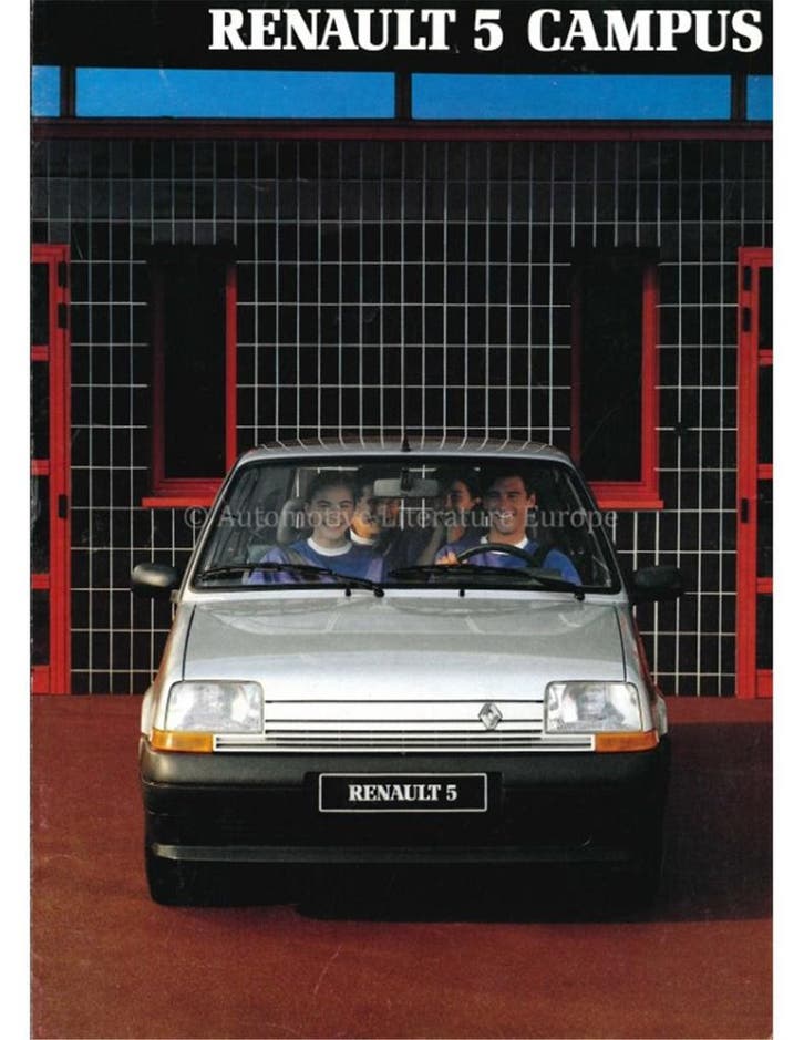 1990 RENAULT 5 CAMPUS BROCHURE NEDERLANDS, Livres, Autos | Brochures & Magazines