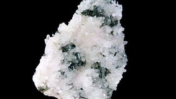 Tetrahedrite op kwarts - Cavnic, Maramure, Karpaten,