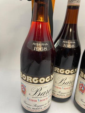 1968 Giacomo Borgogno - Barolo Riserva - 6 Flessen (0.72L), Nieuw