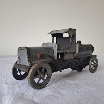Distler - Oil Tank Wagon - Opwindbare blikken auto -, Antiek en Kunst
