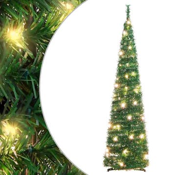vidaXL Kunstkerstboom pop-up 50 LEDs 120 cm groen, Verzenden, Nieuw