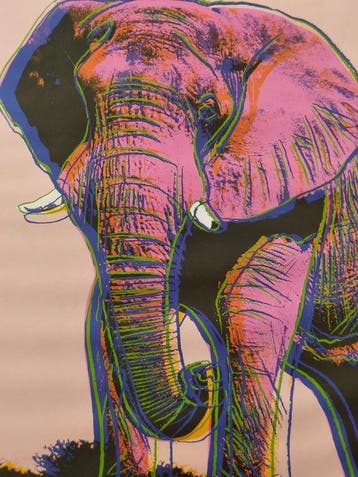 Andy Warhol - Endangered Species: African Elephant, 1983 - ©