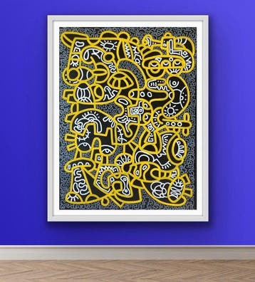 Frantisek Florian - METI-KA XL, Antiek en Kunst, Kunst | Schilderijen | Modern