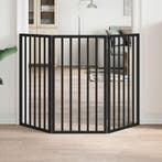 vidaXL Hondenhek inklapbaar 3 panelen 150 cm populierenhout, Verzenden, Nieuw