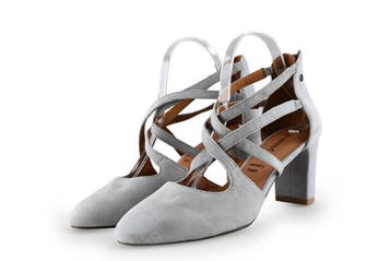 Manfield Pumps in maat 39 Grijs, Verzenden, Pumps