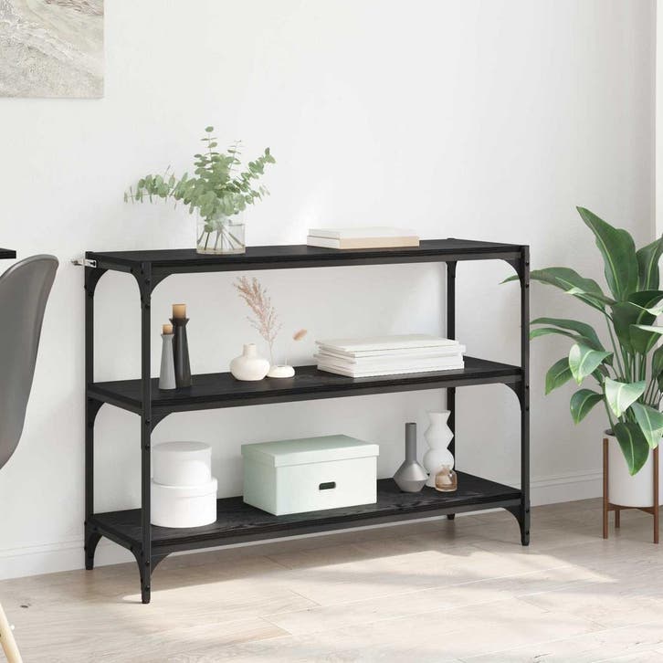 vidaXL Boekenkast Zwart eiken 40 x 33 x 70.5 cm, Huis en Inrichting, Kasten | Boekenkasten, Nieuw, Verzenden