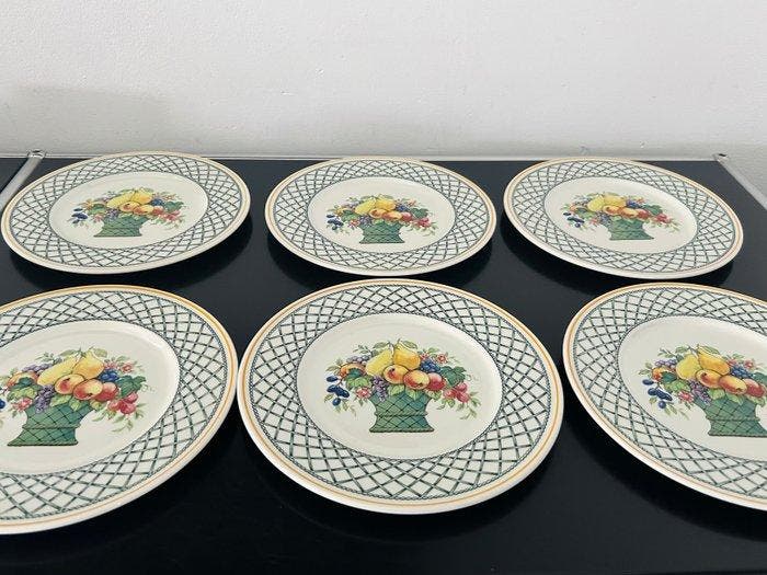Villeroy & Boch - Ontbijtbord (6) - Basket - Vitro-Porzellan, Antiquités & Art, Antiquités | Meubles | Tables