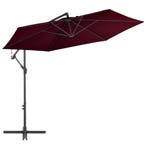 vidaXL Zweefparasol met aluminium paal 300 cm bordeauxrood, Verzenden, Nieuw