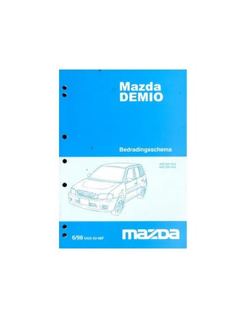 1998 MAZDA DEMIO ELECTRISCHE SCHEMA'S WERKPLAATSHANDBOEK N.., Ophalen of Verzenden