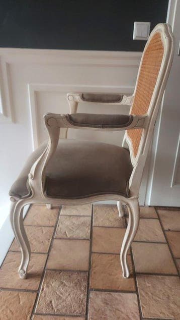 Stoel (2) - Hout, Rattan - Set van 2 klassieke faute