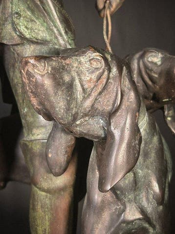Dal modello di H. F. Moreau and P. Lecourtier - sculptuur,, Antiquités & Art