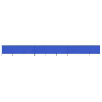 vidaXL Windscherm 9-panelen 1200x80 cm stof azuurblauw, Verzenden, Nieuw