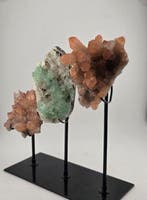 Bel ensemble de trois spécimens minéraux naturels (quartz, Collections