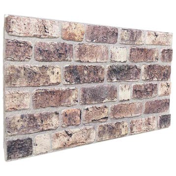 vidaXL Wandpanelen 10 st 100 x 50 cm Donkerbruin EPS-schuim, Verzenden