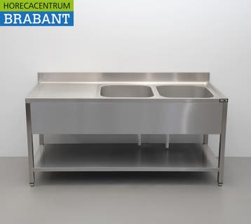 Évier HCB en acier inoxydable à double cuve, gamme Premium,, Articles professionnels, Verzenden