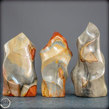 Natuurlijke Polychrom-Jaspis-vlammen– natuurkunst in, Verzamelen
