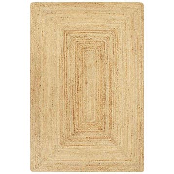 vidaXL Vloerkleed handgemaakt 80x160 cm jute naturel, Verzenden, Nieuw