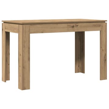 Eettafel 120cm Eiken | Tweede kansje | OP = OP, Overige materialen, 100 tot 150 cm, Verzenden, 50 tot 100 cm