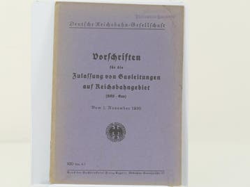 Deutsche Reichsbahn-Gesellschaft Vorschriften für die Zul.., Ophalen of Verzenden, Nieuw