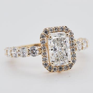 Zonder minimumprijs - Ring - 14 karaat Geel goud - 2.50ct., Nieuw