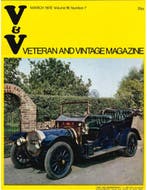 1972 VETERAN AND VINTAGE MAGAZINE 7  ENGELS, Ophalen of Verzenden