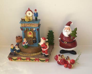 Decoratief ornament (3) - Sankyo - kerstmuziekdoos met, Nieuw