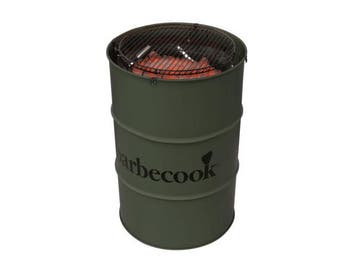 Veiling - Barbecook houtskool barbecue Edson legergroen, Nieuw