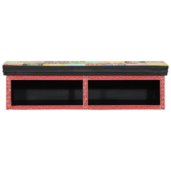 vidaXL TV Kast Multikleur 80 x 30 x 22 cm Bewerkt hout, Maison & Meubles, Accessoires pour la Maison | Étagères pour CD & DVD