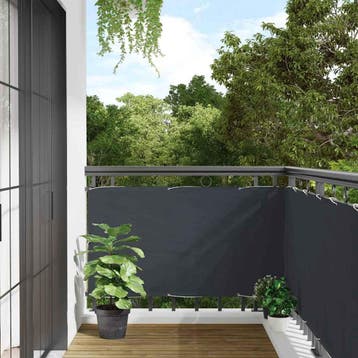 vidaXL Balkonscherm 500x120 cm PVC antracietkleurig, Verzenden, Nieuw