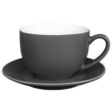 Cappuccinokopjes | CAFÉ | Keramiek | Grijs | 34cl | 12, Verzenden, Nieuw in verpakking