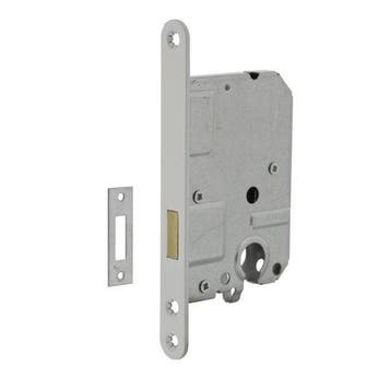 Woningbouw cilinder kastslot wit 55 mm - voor binnendeur..., Ophalen of Verzenden, Slot