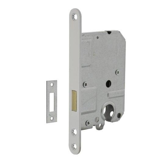 Woningbouw cilinder kastslot wit 55 mm - voor binnendeur..., Doe-het-zelf en Bouw, Hang- en Sluitwerk, Slot, Nieuw, Overige materialen