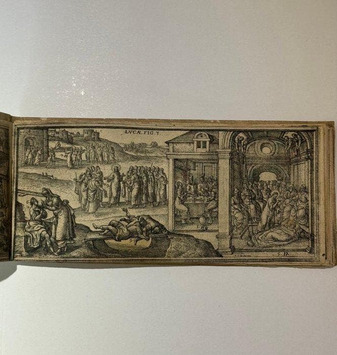 Pieter Van der Borcht (1530-160 - Biblicae Historiae, Antiquités & Art, Antiquités | Autres Antiquités