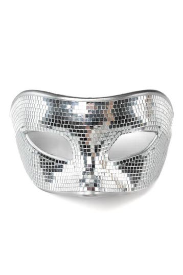 KIMU® Discobal Masker Oogmasker Spiegeltjes Disco Spiegelbal, Ophalen of Verzenden, Nieuw