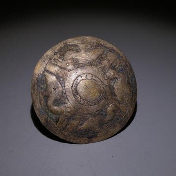 Chimu, Peru Zilver Tamba - oorbel. Ø 4,5 cm. 1100 - 1400, Verzamelen