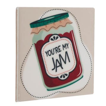 Tegeltje youre my jam, Maison & Meubles, Accessoires pour la Maison | Tableaux à écrire & Proverbes, Ophalen of Verzenden
