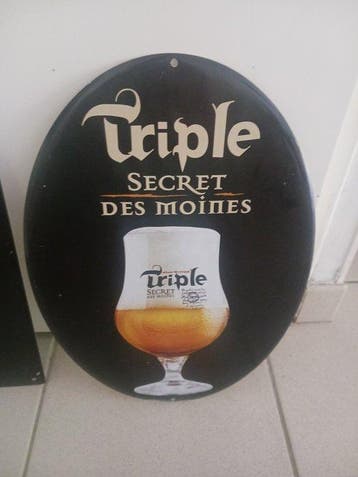 Saint-Omer Triple - Reclameplaat voor een bar - Reclamebord