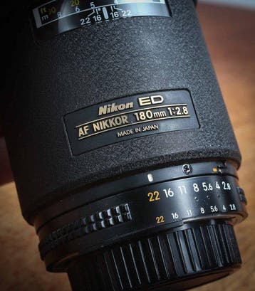 Nikon AF NIKKOR 180mm 1:2.8 Objectif d’appareil photo, Nieuw