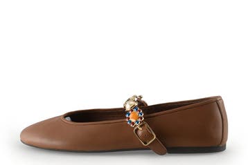 Jeffrey Campbell Ballerinas in maat 38 Bruin, Bruin, Verzenden, Ballerina's, Zo goed als nieuw