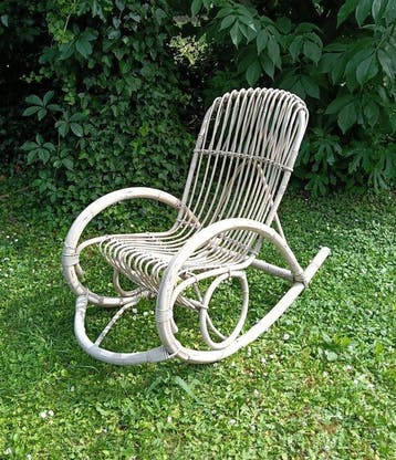 Chaise à bascule - Fauteuil à bascule - Bambou