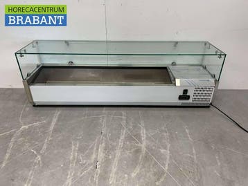 HCB RVS Opzetvitrine Opzet koelvitrine saladière 6 x 1/4 GN, Ophalen of Verzenden, Nieuw in verpakking
