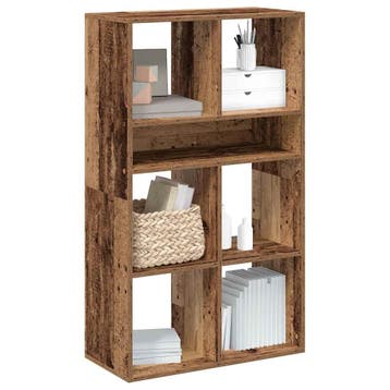 vidaXL Boekenkast 66x31x112 cm bewerkt hout oud houtkleurig, Verzenden, Nieuw
