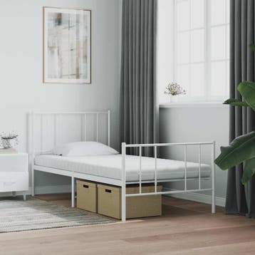 vidaXL Schuimmatras 7 zones hardheid 20 ILD 90x210 cm wit, Verzenden, Nieuw